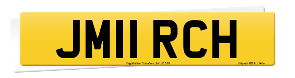 Registration number JM11 RCH